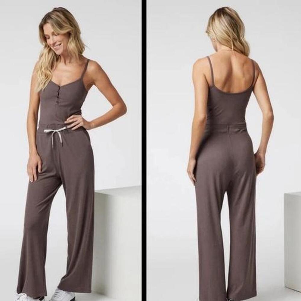 Vuori purple jumpsuit with built in bra